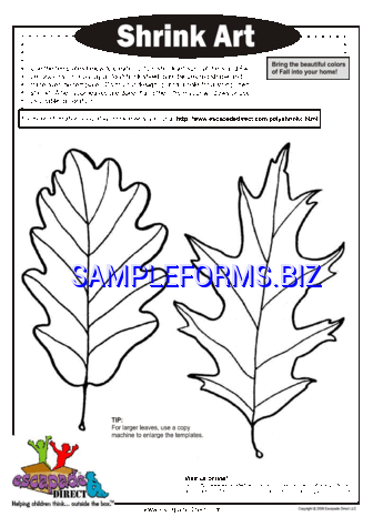 Leaf Template 2 pdf free